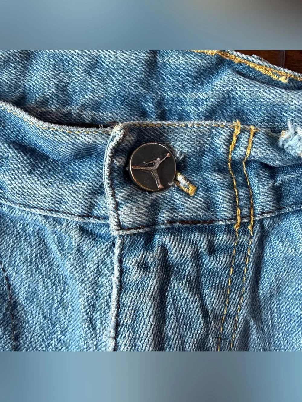 Air Jordan XIV Jeans 20th Anniversary Edition 2005 Denim Baggy Y2K 34x34 RARE